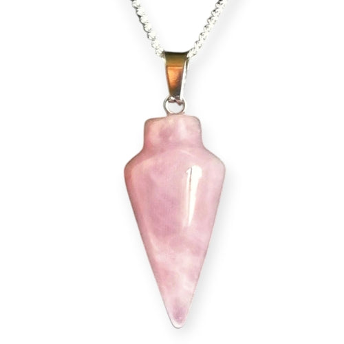 Natural Healing Crystal Pendant Necklace, Multiple Gemstone Options,